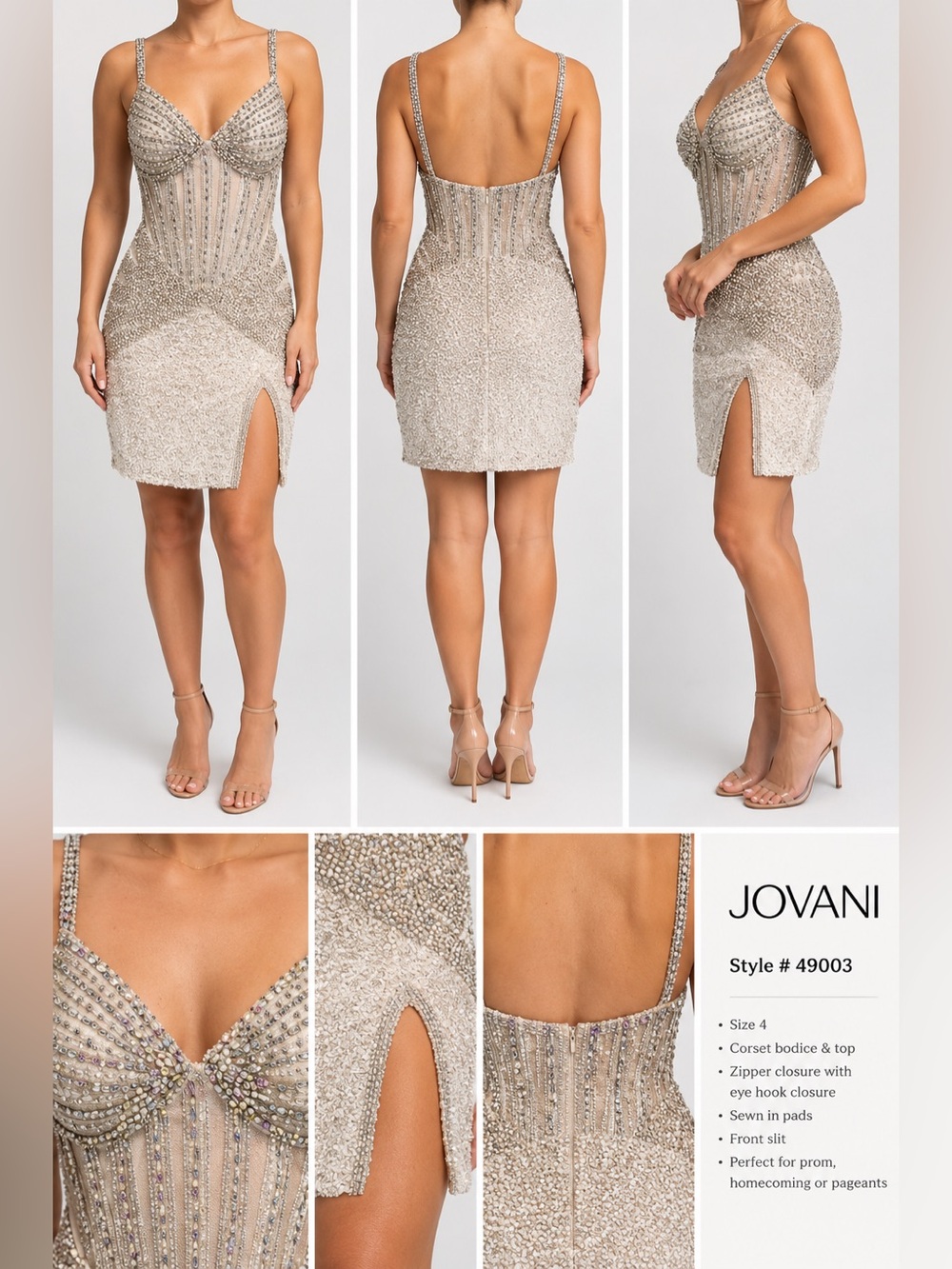 ✨ JOVANI Prom / Homecoming / Pageant Dress – Size 4 ✨